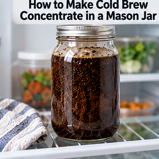 How to strain cold brew concentrate through a fine mesh sieve and paper filter